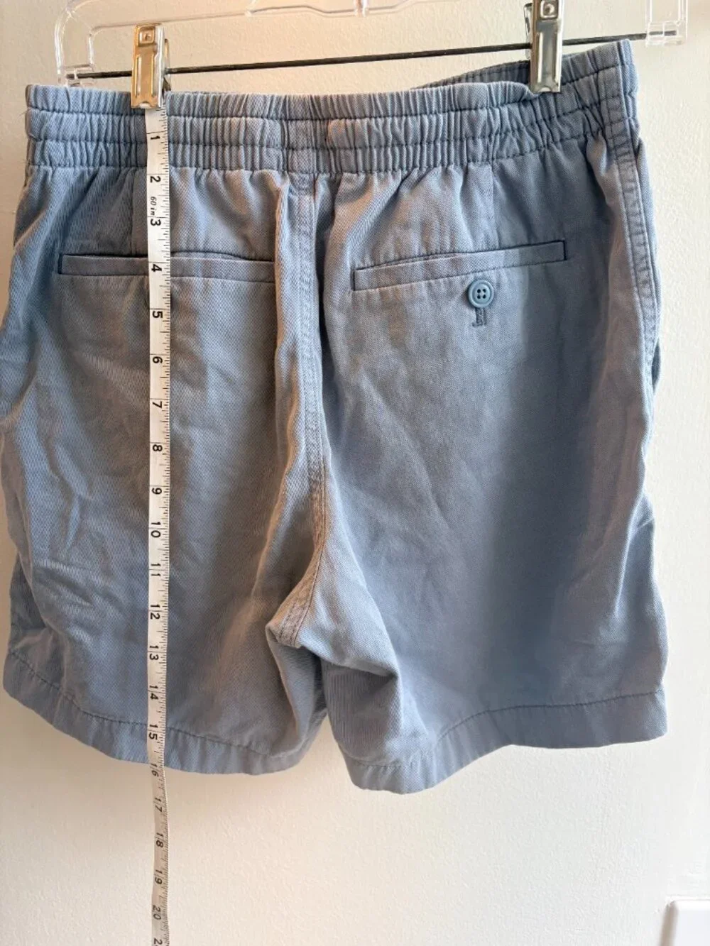J.Crew Men’s Small Light Blue Drawstring Elastic Waist Shorts
